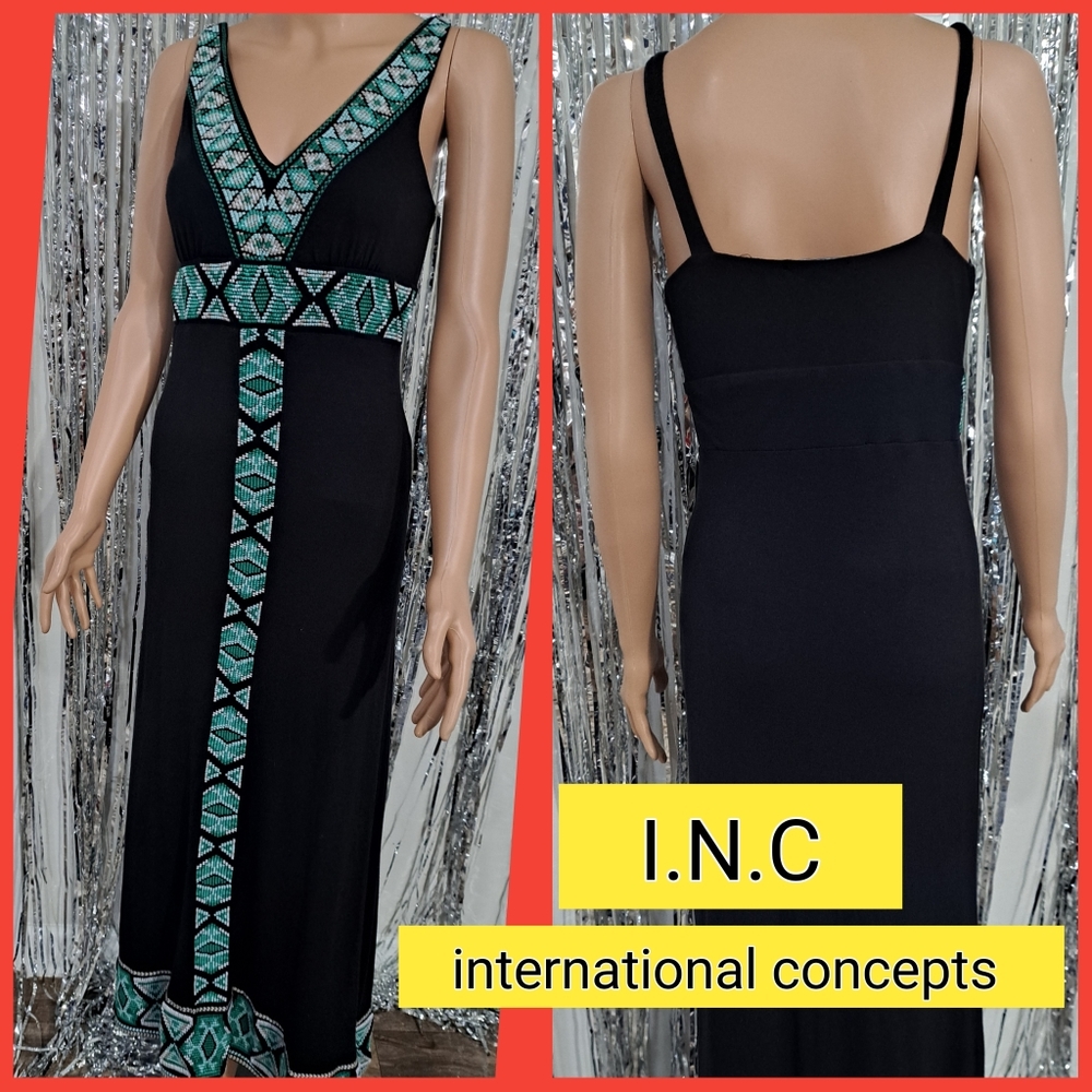 I.N.C international concepts SPANDEX MAXI DRESS SIZE S